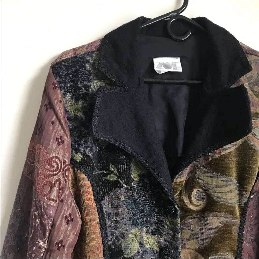 Vintage Zoe California Jacket Tapestry Embroidered